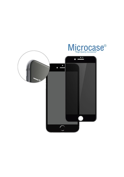 Apple Uyumlu   iPhone Se 2020 Privacy Gizlilik Filtreli Tam Kaplayan Cam - Siyah