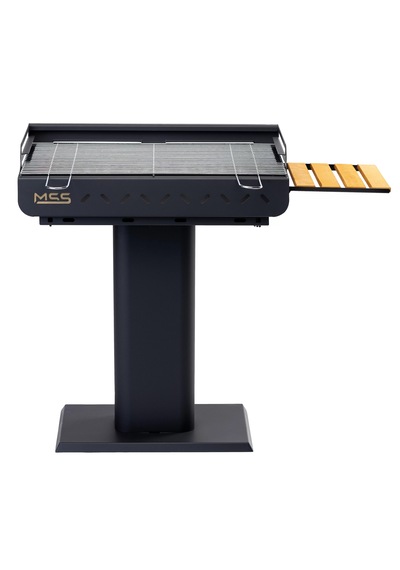 Mss Grill Çelik Izgara Mangal Ahşap Kömürlü 67x40