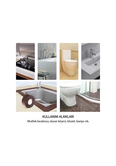 Su Geçirmez Lavabo Küvet Kenar Bandı Kendinden Yapışkanlı Sızdırmaz Bant Banyo Mutfak