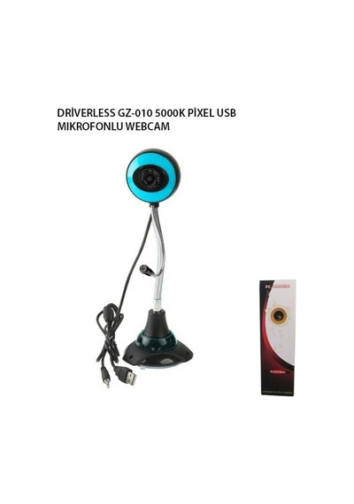 Driverless Gz-010 5000k Pixel Usb Mıkrofonlu Webcam