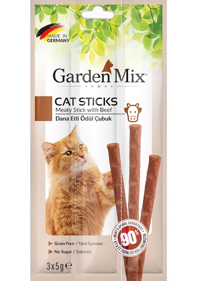 Gardenmix - 215 - Dana Etli Kedi Stick Ödül - Edntrend - 3 5g 50 Li