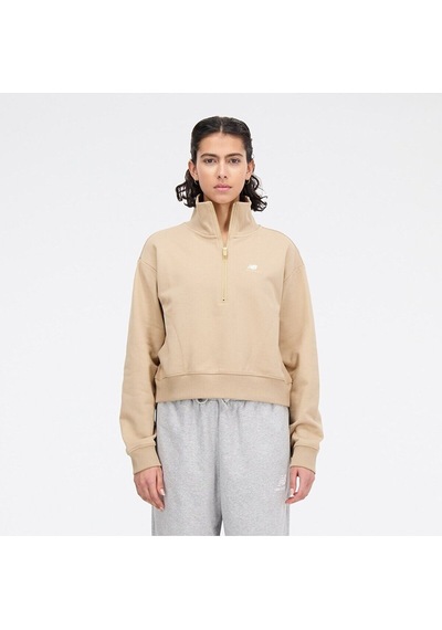 New Balance Lifestyle Kadın Sweatshirt Krem Krem