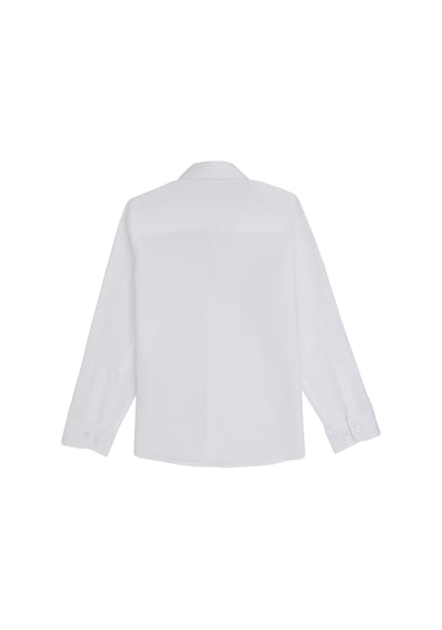 U.s. Polo Assn. Kız Çocuk Beyaz Gömlek Desenli 50284007-vr013 Beyaz