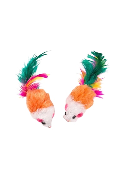 Tüylü Mini Fare Kedi Oyuncağı 4.8 Cm