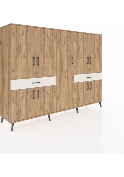 Hyperion Dolap 12 Raflı 2 Çekmeceli 8 Kapaklı 220x44x163 Çam-çam/ Çam-çam/aytaşı Hyperion Dolap 12 Raflı 2 Çekmeceli 8 Kapaklı 220x44x163 Çam-çam/ Çam-çam/aytaşı