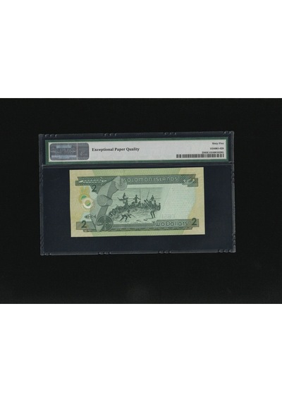 3 Adet Solomon İslands Adaları 2 Dollars Seri Takipli Polymer Hybrid Pmg 65 Epq Gem Unc Çil P25 Nd