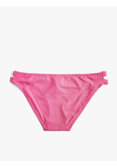 Koton Brazilian Bikini Altı Dokulu Pencere Detaylı Pembe 2sak00167bm Pembe