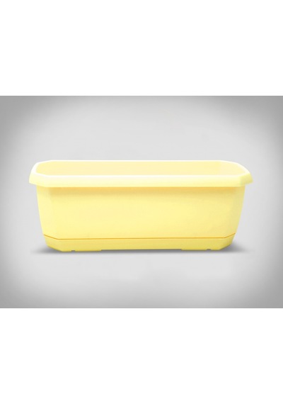 Plastik Stil Balkon Saksı Sarı 8,5 Litre 2 Adet