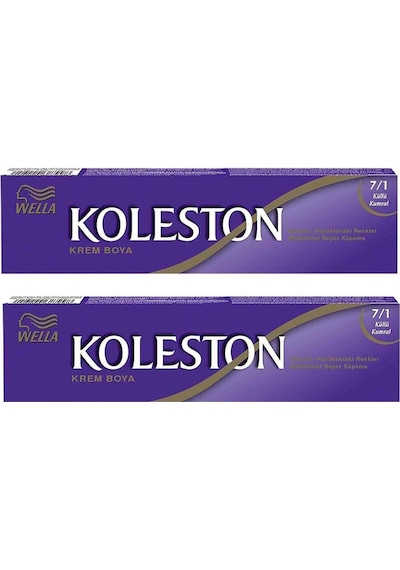 Koleston Tüp Saç Boyası 7/1 Küllü Kumral X 2 Adet