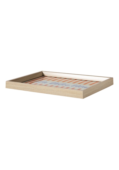 Mudo Home La Dolce Vıta Dekoratif Tepsi 31x42 Cm Turuncu