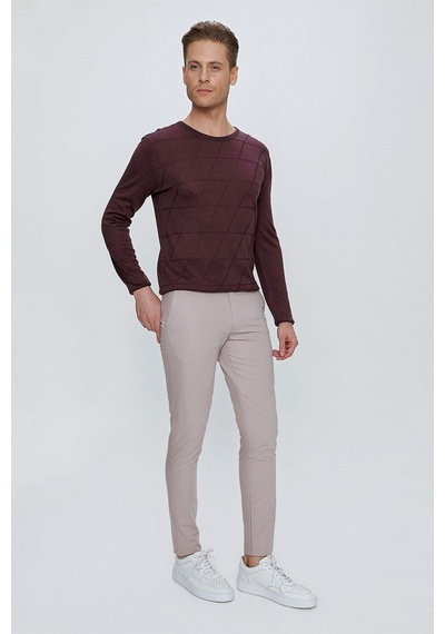 Efor P 1077 Slim Fit Gri Spor Pantolon Gri