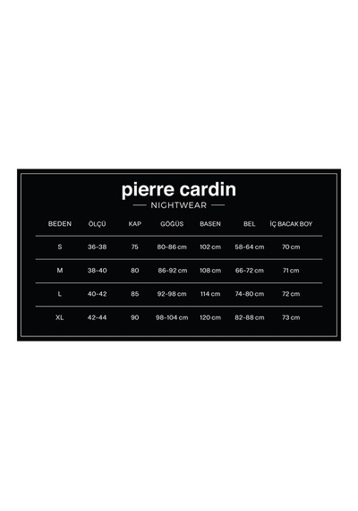 Pierre Cardin Kadın Pijama Takımı 1320.syh Siyah