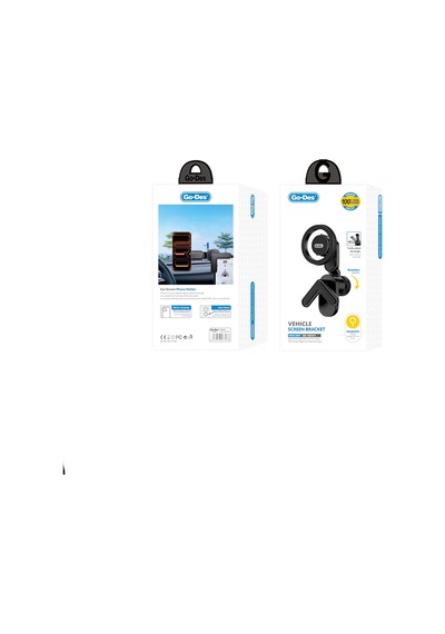 Go Des Gd-hd341 V Köşeli Ayarlanabilir Magnetik Araç İçi Telefon Tutucu Siyah