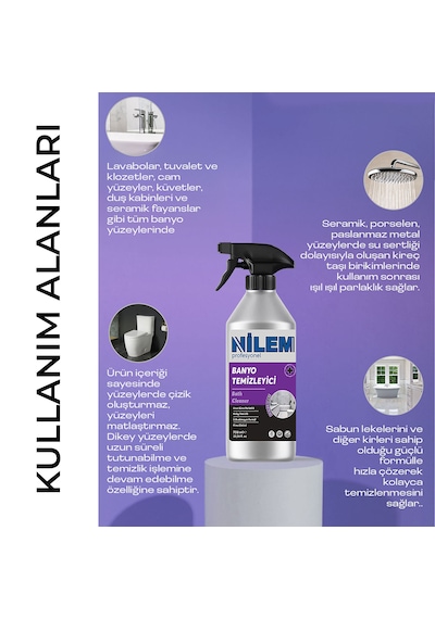 Nilem Profesyonel Banyo Temizleyici 750 ML Nilem Profesyonel Banyo Temizleyici 750 ML