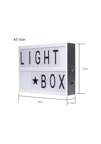 A5 Led Işıklı Yazı Panosu Lightbox Renkli