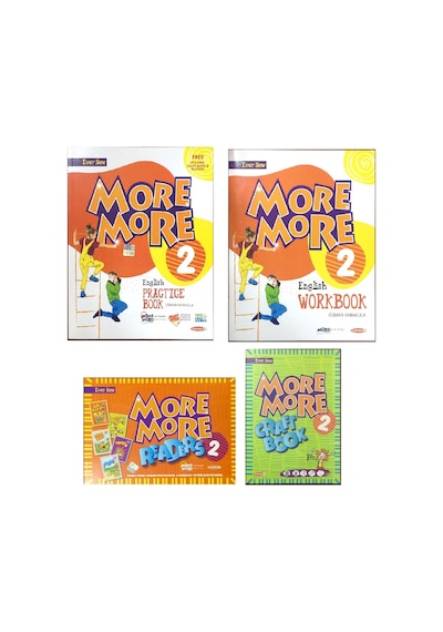 Kurmay Elt 2. Sınıf More & More 4 Lü Set ( Pb + Wb + Cb + Hikaye)