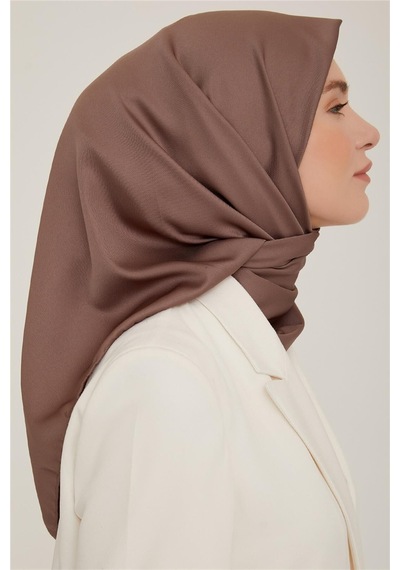 Armine Düz Twill Eşarp - Koyu Vizon 783 - Koyu Vizon 783