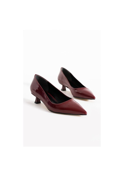 Lady Rugan Kadın Stiletto Topuklu Ayakkabı Bordo