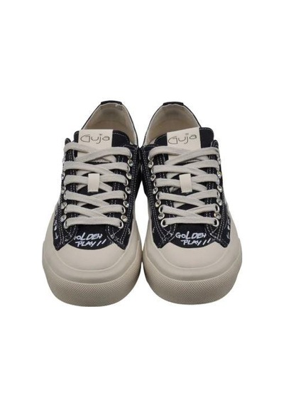 Guja 26y312-1 Kadın Taş Zımba Golden Sneaker Ayakkabı Siyah