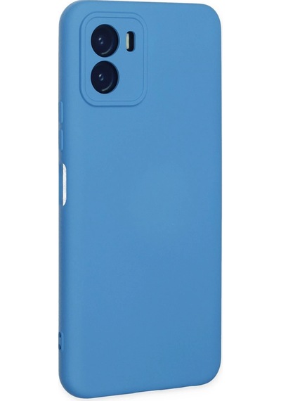 Cosmotex Newface Vivo Y15s Kılıf Nano İçi Kadife Silikon - Mavi
