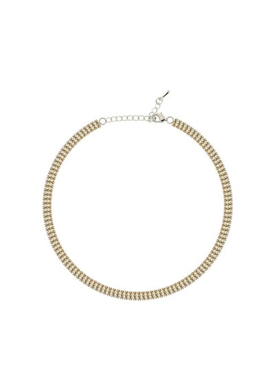 Merano Design 5mm Kahverengi Baget Choker Turuncu