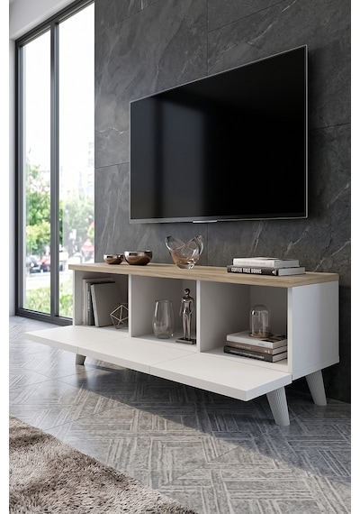Eko Bohem Tv Ünitesi 150 Cm - Modern Tv Sehpası Beyaz