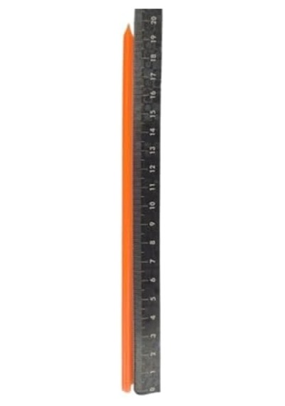 Fosforlu Turuncu Çubuk Mum 20 Cm 6 Adet 50 x 22
