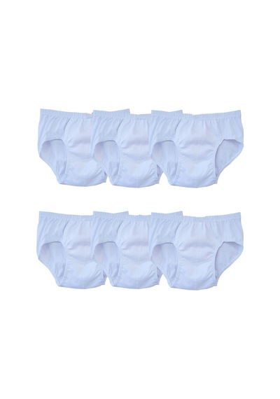 Hepsine Rakip Seher 6 Adet Erkek Çocuk Pamuklu Slip Külot Seti Sec0037 Renkli Seri Beyaz