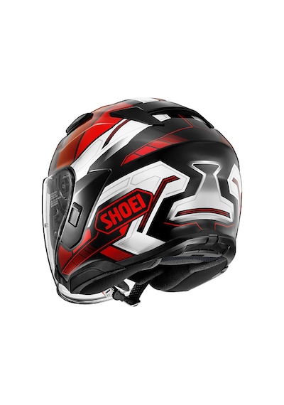 Shoei J-cruise 3 Whizzy Kask Kırmızı - Siyah - Beyaz