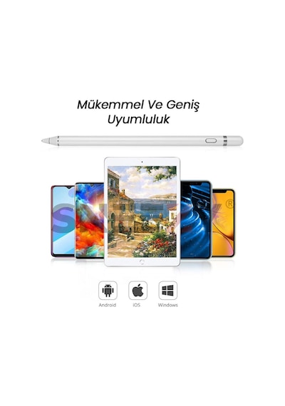 Apple Uyumlu iPad Pro 12.9 İnç 3.4.5.6. Nesil Dokunmatik Tablet Kalemi Çizim Ve Tasarım Staylus Pencil