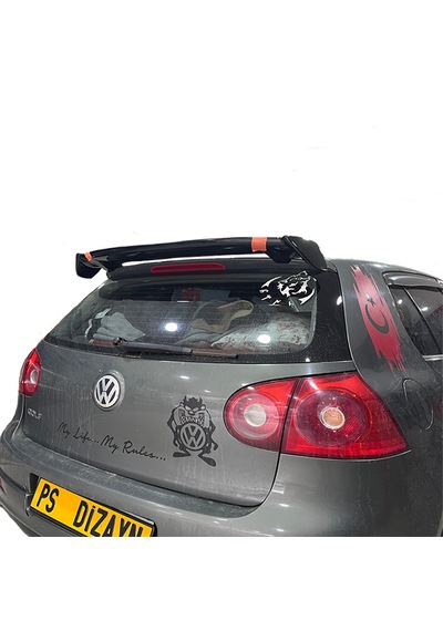 Volkswagen Golf 5 Uyumlu Üniversal Plastik Boyasız Spoiler