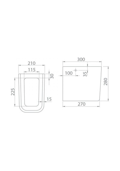 Turkuaz Cerastyle Duru Lavabo 60 40 Cm Ve Noura Yarım Ayak Beyaz