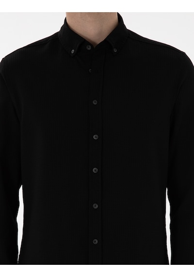 Pierre Cardin Erkek Siyah Gömlek Desenli 50301583-vr046 Siyah