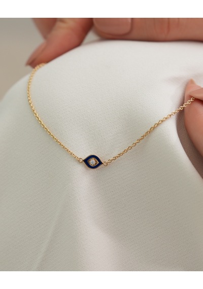 Debora Jewelry 14 Ayar Altın Göz Detaylı Zincir Bileklik