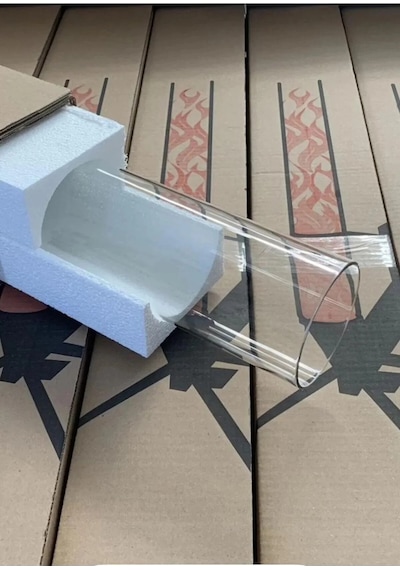Füze Pelet Soba Camı Borusu 1200x100x2,5mm