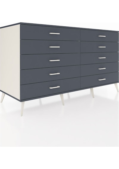 Kronos Konsol 10 Çekmeceli 176x59x99 Aytaşı-antrasit Aytaşı-antrasit