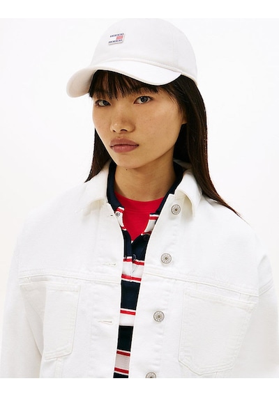 Tommy Hilfiger Kadın Tjw Heritage Plaque Cap-13523 Antik Beyaz