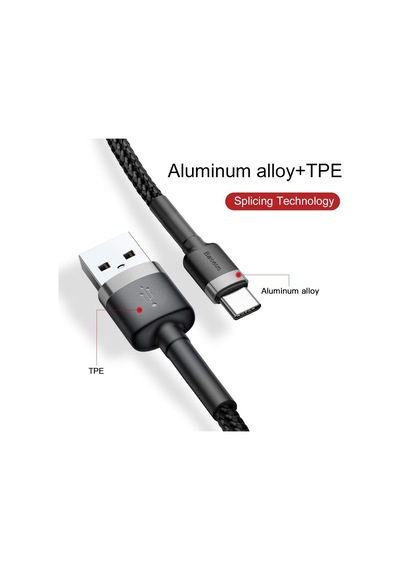 Cafule Usb A To C Kbl 2a 3m-gri+s Standart