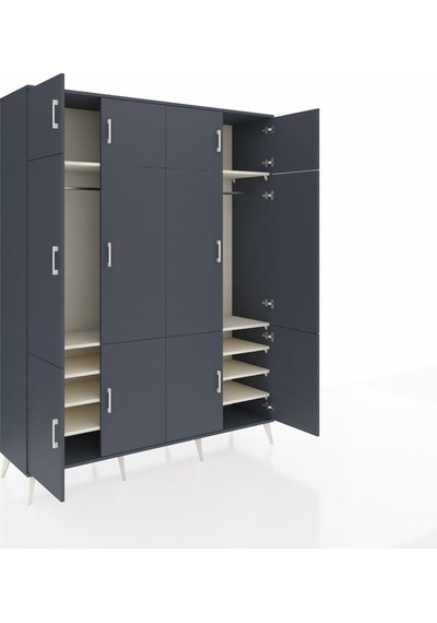 Hyperion Gardrop 10 Raflı 12 Kapaklı 2 Askılı 176x44x221 Antrasit-antrasit/aytaşı Antrasit/aytaşı Hyperion Gardrop 10 Raflı 12 Kapaklı 2 Askılı 176x44x221 Antrasit-antrasit/aytaşı Antrasit/aytaşı