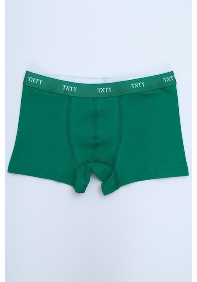 Toontoy Kids Toontoy Erkek Çocuk Pamuklu Lastikli Boxer - 4'lü Paket-tk24826 Yeşil