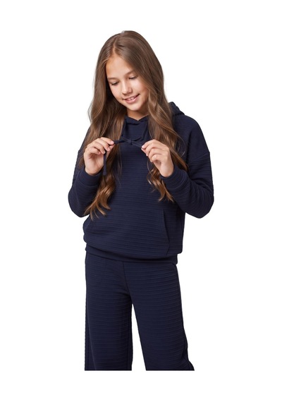 New Kids Kız Takım Çocuk Kapşonlu Uzun Kol Lcvrt Detaylı Kız Takım -91232 Lacivert