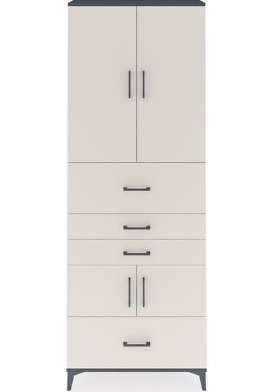 Arges Dolap 4 Raflı 4 Çekmeceli 4 Kapaklı 88x30x243 Antrasit-... Antrasit Arges Dolap 4 Raflı 4 Çekmeceli 4 Kapaklı 88x30x243 Antrasit-... Antrasit