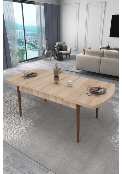 Renlife Yemek Masası Açılır 80x170 Ahşapayaklı Luxry Serisi Masa Soho Renlife Yemek Masası Açılır 80x170 Ahşapayaklı Luxry Serisi Masa Soho