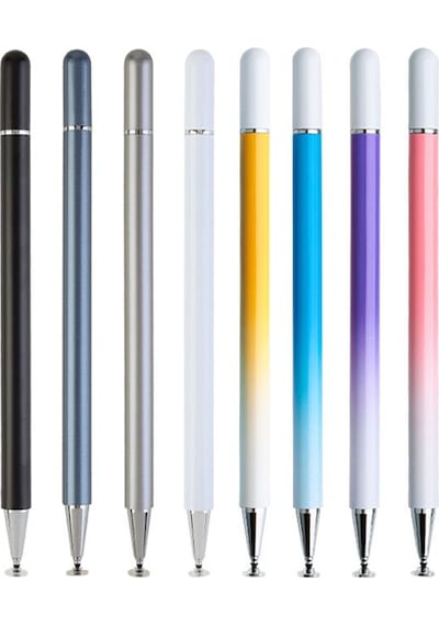 Dokunmatik Tablet Telefon Kalemi +1 Yedek Uç Renk Geçişli Passive