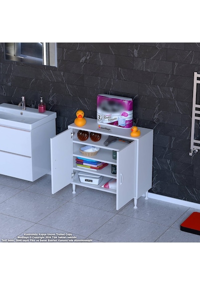 Eliusta Nirat 80 Cm 4 Bölmeli Beyaz Banyo Mutfak Dolabı 3 Raflı Kapaklı Çok Amaçlı Dolap 80x75x32,5 Cm Beyaz Eliusta Nirat 80 Cm 4 Bölmeli Beyaz Banyo Mutfak Dolabı 3 Raflı Kapaklı Çok Amaçlı Dolap 80x75x32,5 Cm Beyaz