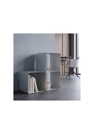 Node 3 Lü Modüler Metal Kitaplık Yatay Tasarım Dekoratif Küp Raf Sistemi Gümüş - 940096365 Gümüş Node 3 Lü Modüler Metal Kitaplık Yatay Tasarım Dekoratif Küp Raf Sistemi Gümüş - 940096365 Gümüş