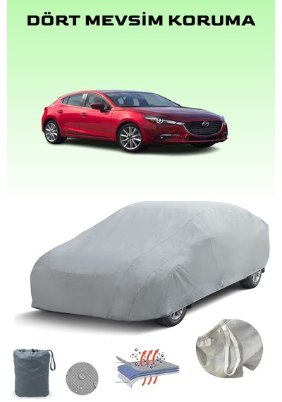 Mazda 3 / Axela Hatchback 2016 - 2018 Araba Brandası Oto Branda Gri