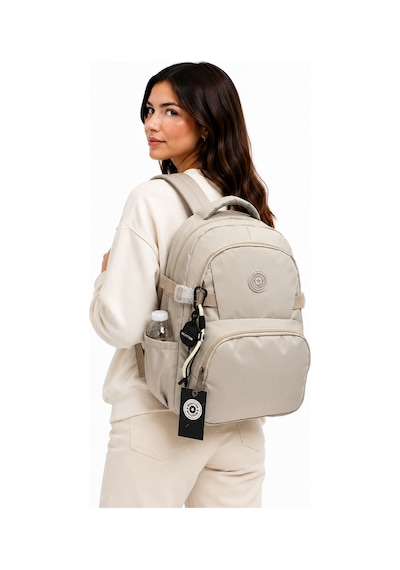 Okul Çantası Suya Dayanıklı Kumaş Unisex Okul Sırt Çantası Bej 34500