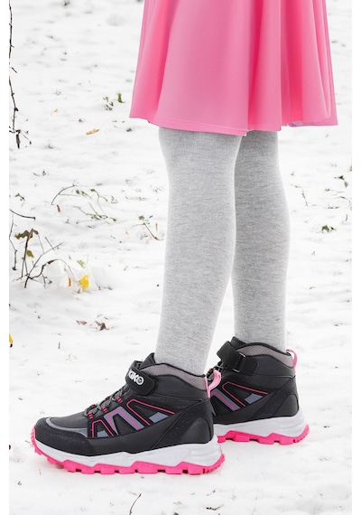 Kiko Kids Kcal Termo Taban Cırtlı Kız Çocuk Spor Bot Ayakkabı Siyah - Fuşya Fuşya - Siyah