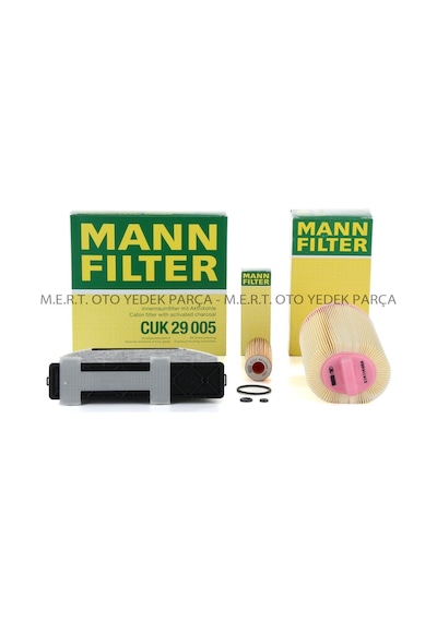 Mercedes W204 C200 Komp. Mann Filtre Bakım Seti (2007-2009)